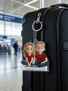 1/3/5 peças, Chaveiros Acrílicos Personalizados para Casais - Decorações Acrílicas Personalizadas, Adequadas para Casais, Aniversários de Casamento, Presentes do Dia dos Namorados, Chaveiros Personalizados, Acessórios do Dia dos Namorados, Chaveiros de Casal, Decorações para Casa, Ornamentos de Mesa, Presentes de Aniversário, Presentes de Aniversário, Decorações Personalizadas - Multicolorido - Visão 8