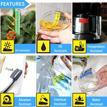 6卷12毫米（1/2英寸）标签带，兼容Brother P-Touch TZe-231 TZe231 TZ-231 - 黑底白字，覆膜，兼容Brother D210 D220 D400 H100 2040