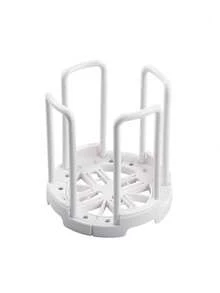 1pc Adjustable Kitchen Sink Dish Drying Rack, Multifunctional Bowl Storage Holder Stand - Multicolor - View 13