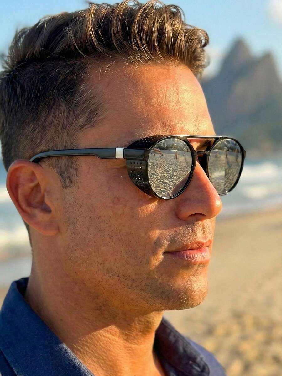 Men Sunglasses - 銀色 - 查看 1
