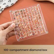 2pcs Acrylic Nail Art Rhinestone Storage Box, High Transparency Jewelry Display Box With Magnetic Closure - Multicolor - View 13