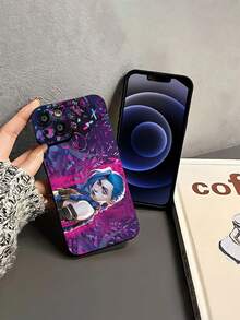Funda para teléfono Bold Jinx con grafiti eléctrico, compatible con fundas ,  17,  16 Pro Max,  15 Pro Max,  13 y  12. Fabricada en TPU, ofrece protección anticaídas. Perfecta para gamers, amantes de los accesorios con estilo y para regalar a familiares, amigos, novios o novias, y para ocasiones especiales.funda de ,  funda de  16, Navidad,  fundas de , funda de  15,  17 Pro Max, fundas para , funda de  16 Plus, regalos de Navidad, funda de  13, funda de teléfono de Navidad, funda de  16 Pro - Negro - Ver 4