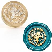 CYFUN DESIGN 1个树枝/心形/蒲公英/锚/蝴蝶图案蜡封印章头，可拆卸，无手柄，适用于信件、邀请函、婚礼、礼品包装、节日等。