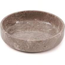 Marble Serving Bowl 8" Inches Oceanic Handmade Large Fruits Holder For Kitchen Counter Décor Modern Key Bowl Fruit Dish And Fruit Storage - Oceanic - View 1