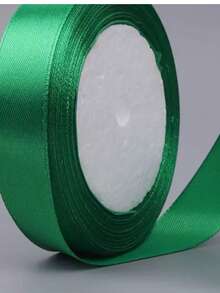 25 Yards 2cm Wide Satin Ribbon, Rose Flower Decorative Ribbon For Wedding Packaging, Craft DIY