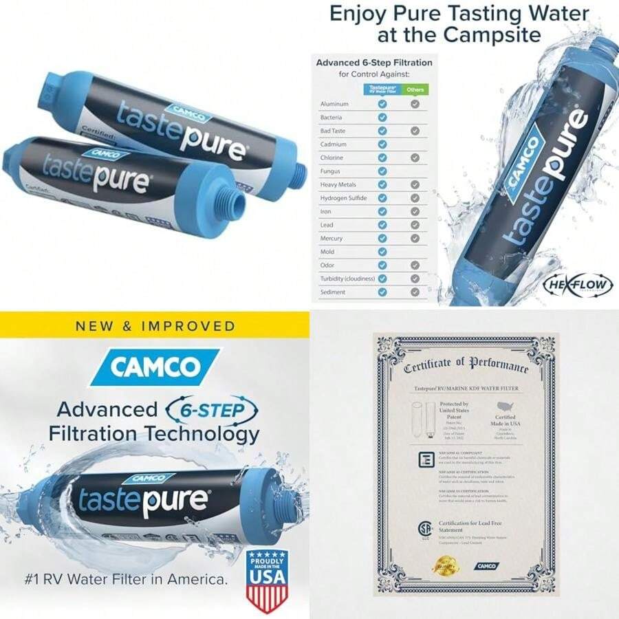 Camco TASTEPure Filtro de agua, Multicolor,(Filter - 2 Pack) - Multicolor - Ver 1