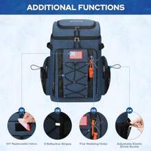 Maelstrom Backpack Cooler,Soft Lightweight Leakproof Cooler Backpack,35 Can Insulated Cooler Bag,Keeps 35 Cans Hot/Cold for Up to 16 Hours, Lunch Bag for Men Women(50 can Azul) - Multicolor - Ver 6