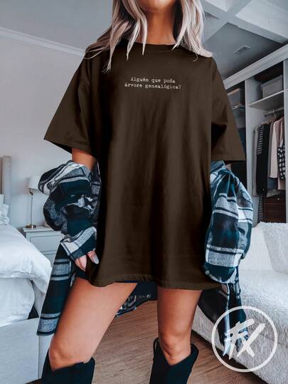 Camiseta Oversized Academia Frases Alguem Que Pode Arvore Genealógica Irônica Humor Familia REF 3305 FLUXO FX