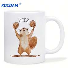[11oz Ramic Mug] 11oz Insulated Ramic Coffee Mug |   Reusable, Dishwar, Multiple Beverages - 白色 - 查看 6