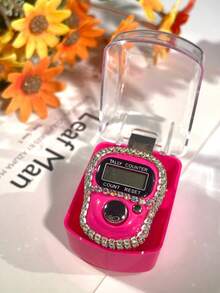 1pc Mini Rhinestone Counter Finger Ring Tally Counter, Compact & Lightweight, 0-99999 Counting Range, Convenient For Prayer Counting, Inventory Counting, People Counting, Etc. - Multicolor - View 18