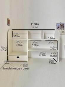1 cái, Kệ lưu trữ để bàn nhiều tầng - Tấm xốp PVC Giá lưu trữ đồ lặt vặt cho cáp dữ liệu, bút, đồ gia dụng cho bàn làm việc, văn phòng, tủ quần áo, phòng ngủ, nhà, ký túc xá & trường học - Nhiều màu - Xem 7