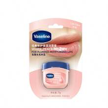 Vaseline 1支/3支装凡士林经典密集滋润润唇膏，浪漫早樱香型，桂花香型，7克，蕴含凡士林微凝珠、樱花提取物，滋养双唇，令双唇焕发自然光泽，圣诞节礼物，彩妆，护肤，润唇，完美 - 白桃味 - 查看 8