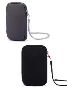 Crossbody Phone Organizer Pouch Lightweight Coin Purse Card Holder With Lanyard Suitable For Elderly And Children For Women For Men Money Wallet Mini Wallet Purse Wallet Small Wallet Travel Essential - Multicolor - View 6