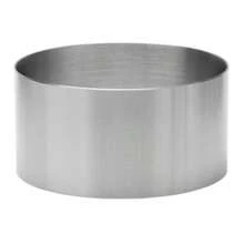 Sömlös upphöjd rund kakform i rostfritt stål, mousse- och tårtring, kakform, desserttårtring