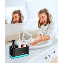 2026 New Hot-Selling Kitchen Dish Soap Dispenser, Multi-Function Pump Soap Dispenser With Sponge Holder And Brush Holder, Large Capacity Refillable Bottle, Suitable For Kitchen And Bathroom Sink Countertop, Household Cleaning Tool, Creative Kitchen Soap Dispenser, Countertop Soap Pump, Dish Soap Dispenser, Bathroom Soap Dispenser