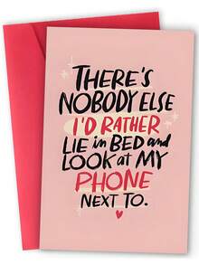 1张创意情人节贺卡，致敬经典设计，“我会为你腾出空间”，送给爱人的最佳礼物，高品质贺卡，附信封（12x17厘米）/（4.72x6.7英寸） - 彩色 - 查看 8