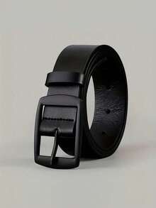 1 pieza Cinturón de Hombre de Moda en PU, Diseño Retro Simple con Hebilla Suave, Ajustable, Adecuado para la Vida Diaria de los Hombres en Otoño, Accesorios de Otoño, Halloween y Invierno, Adecuado para Adolescentes, Jóvenes, Hombres, Ocio, Exterior, Deportes, Vacaciones, Regalos de Graduación, Cumpleaños, Uso Diario - Multicolor - Ver 10