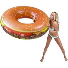 GoFloats Tubo para Fiesta Hamburguesa de Queso - tamaño y Diversión Gigante Que Dejará Hambriento para más(default) - Multicolor - Ver 10