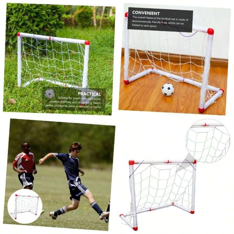 Portera De Ftbol Plegable para Exteriores De Deportes De Transportar y Usar Juguete De Deporte