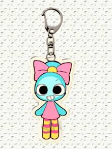 1pc/7pcs Back To School Dandy'S World Video Game Theme Key Charm - The Ideal Cute Cartoon Image Bag Charm For Young And Adult Gamers Alike. Acrylic Keychain Ideal For Boyfriends, Girlfriends, Family Members, Teachers, Party Gifts, And Nursing Students. - Multicolor - View 7
