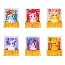 Miniso 1 mô hình đồ chơi xếp chồng ngón tay My Little Pony, thiết kế nhân vật, hộp trưng bày trong suốt, chất liệu PVC, có thể xếp chồng, lý tưởng để trang trí bàn làm việc và bộ sưu tập My Little Pony (Giao hàng ngẫu nhiên 1 cái) - Nhiều màu - Xem 8