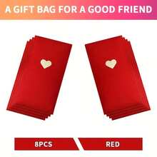 8Pcs High Quality New Year Red Envelope With Exquisite Love Patterns, Available In Three Colors - Perfect For Valentine's Day/Wedding Anniversary/New Year/Birthday, Holiday Money Holder, Festive Gift, Stylish Packaging, Decorative Envelopes - Multicolor - View 7