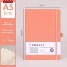 1pc Minimalist A5 Binder Notebook, 100 Sheets/200 Pages; A6 Business Planner Notebook; A7 Mini Student Diary Notebook, Suitable For Students, Office Workers, Journaling Enthusiasts, Daily Notes, Office Memos, Study Notes - Multicolor - View 6