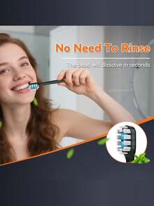 24PCS Exploded Bead Toothbrush Disposable Adult Cleaning Toothbrush Portable Travel Toothbrush With Dental Floss - Multicolor - View 5