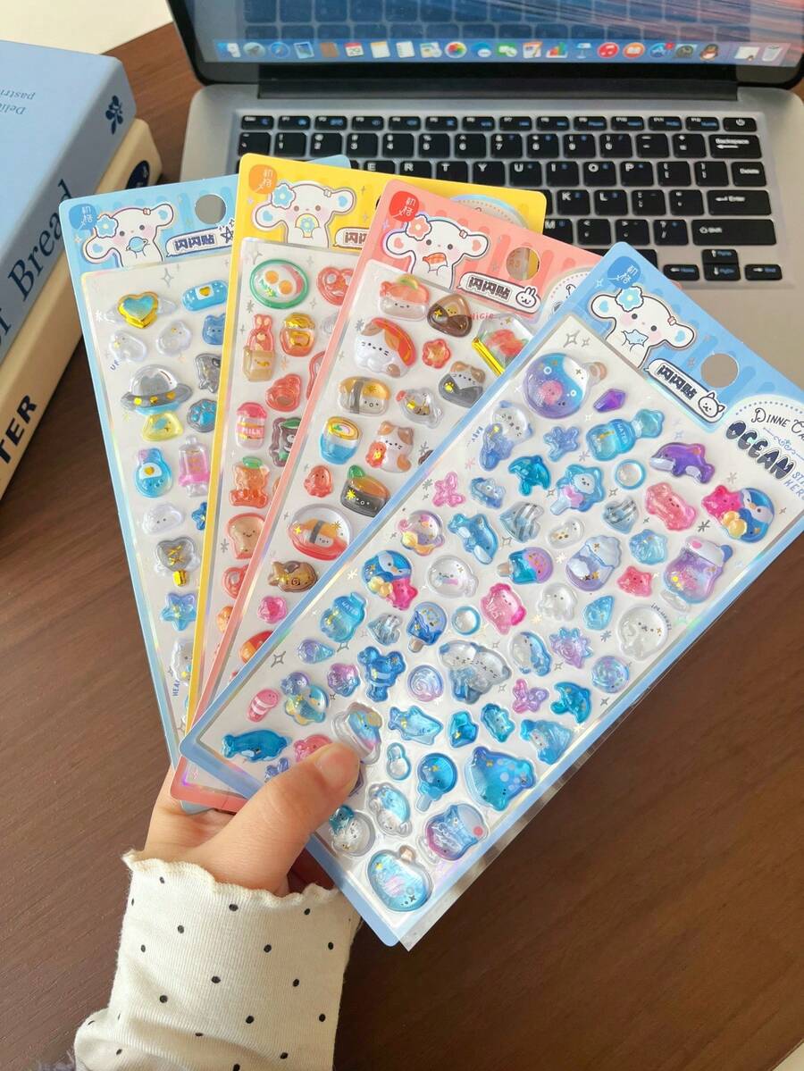 1/4 逼真 3D 寿司贴纸 - 寿司卷、刺身、天妇罗、握寿司、盖饭、饭团、芥末、姜、海苔、味噌、可爱亚洲美食贴纸、寿司贴纸、日式美食贴纸、可爱美食贴纸、美食主题贴纸、动漫美食贴纸、美食贴纸、亚洲贴纸 - 彩色 - 查看 1