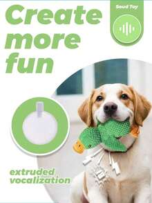 1 Plush Toy Of Duck Pet Made Of Corn Wool Material, A Pet Toy That Can Make Noise When Gnawing And Playing, And An Interactive Toy For Pets To Kill Energy. It Is Only For Pet Use - Multicolor - View 5