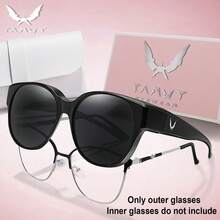 1 Pair Fashionable Round Sunglasses, Unisex, Suitable For Daily Wear, Shopping, Festivals, Parties, Travel And Other Occasions - Multicolor - View 17