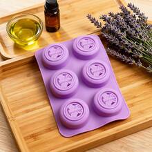 1pc/2pcs Hexagonal Silicone Soap Mold, Honeybee Shaped Handmade Soap Mold, Wax Mold - Purple - View 10