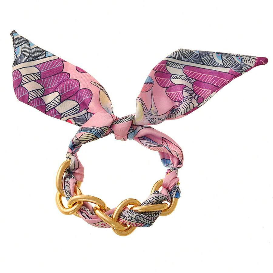 Mobile Phone Chain Short High-End Sense Woven Anti-Drop Wrist Strap Spot Silk Scarf Anti-Lost Bracelet - Q33591 - 查看 1