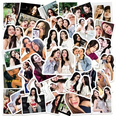 Enjoujune CP Thai 100 Pcs Sticker Set, Waterproof Stickers For Water Bottles, Rejected Love Star Series, Holiday Gift