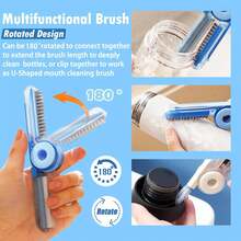 The Best-Selling Portable 3 Pieceswater Bottle Brush Cleaner 4-In-1 Multi-Functional Cleaning Brush For Cleaning Water Bottles And Bottle Cap Gaps Is A Must-Have For Every Household