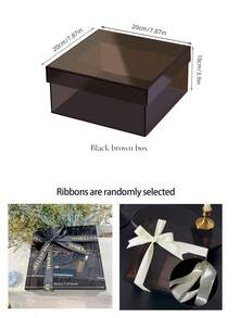 1pc Transparent Acrylic Gift Box With Lid Strap, High-End Wedding Gift Box With Hand Gift Gift Box, Birthday Gift Box, Candy Box, 7.87x7.87x3.9 Inches, Used For Receiving Decorative Activities, Money Boxes, Graduation Souvenirs, Party Gifts Back To School - Transparent - View 19