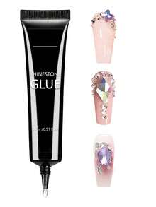 3PCS 20ml Super Strong Nail Art Rhinestone Glue And Rub, Suitable For 3D Nail Decoration, Shiny Gel, Gem Nail Art, Diamond Nails, Requires UV/LED Curing, Beauty Gift - Clear - View 12