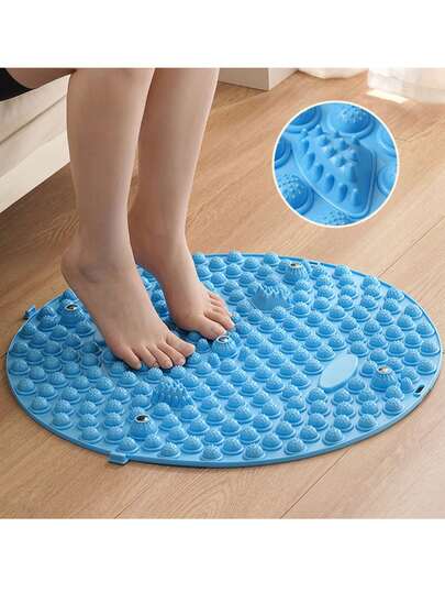 Foot Massage Mat With Acupressure Points, Round Foot Pad For Home Use