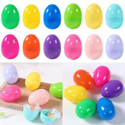 24pcs Fillable Easter Eggs, Mixed Color Easter Eggs, Easter Party Favors, Easter Surprise Eggs, Easter Decoration, Easter DIY Craft Eggs, Easter Coloring Eggs, Easter Gift Box, Easter Candy Box, Easter Stuffed Snacks, Easter Egg Hunt, Easter Party Supplies, Easter Table Decor, Easter Room Decor, Easter Home Decor, Party Favors