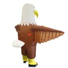 1 pièce Costume d'aigle gonflable, convient pour une taille de 1,5 à 2 m, costume amusant pour Noël, Halloween, fête - Aigle One - Voir 4