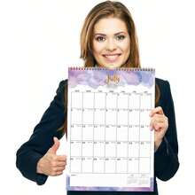 2026 Calendar - 2026 Wall Calendar - Large Calendar 2026, 12" X 17", Jan 2026 - Dec 2026, Twin-Wire Binding, Hanging Hook, Blocks And Julian Dates -Waterink - 多色103 - 查看 7