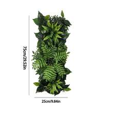 25X75CM Césped artificial de planta simulada Panel de pared de hierba adecuado para decoración de jardín, valla, patio y hogar