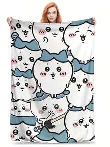 Casual Soft Warm Halloween Sally Nightmare Before Christmas Print Flannel Blanket For Couch Sofa Home Office Bed Camping Funny Blankets - Style 26 - View 36