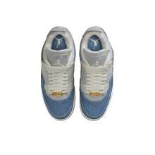 Air Jordan 4 Retro TEX 'Worn Blue Denim' Sail Gum-Light-Brown Metallic-Gold Sneakers Women IB6716-100 - 彩色 - 查看 6