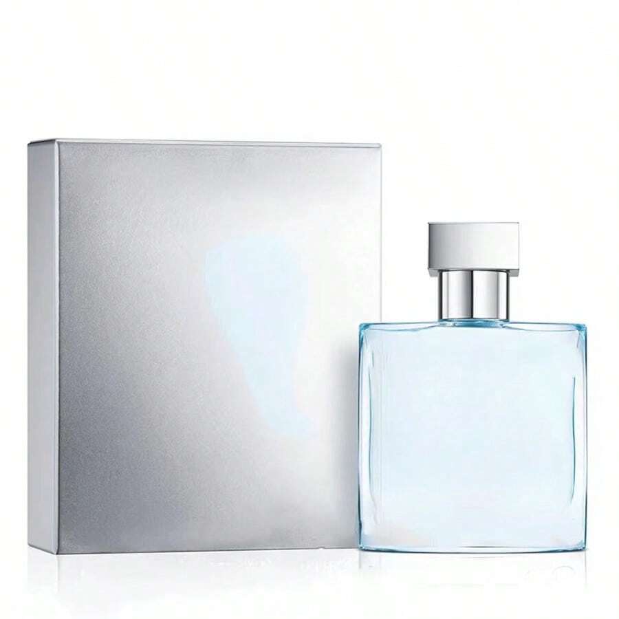 6 Bottles Azz.Aro.Chrome Eau De Toilette - Men's Fresh Perfume - Citrus, Woody, Musk Luxurious Fragrance - 3.4fl.Oz (100ml) - Classic Summer Ocean Scent - Ideal Christmas/New Year Gift For Men - 花卉印花 - 查看 1