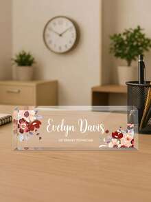 Custom Desk Name Plate Personalized, Acrylic Name Plate For Desk, Office Desk Decor For Women And Men, Employee Appreciation Gifts Office Gifts For Boss, Manager, Teacher, Nurse (Butterfly Orchid) Back To School, Ornamental, Multi-Functional, Reusable, Colorful, Vintage, Cute, Cartoon, Modern, Kawaii, Custom, Personalized, Unique, Customized, Custom Stickers Personalized, Ideal Gifts For Him, Ideal Gifts For Family, Workers, Students, Clients, Her, For Business/Work/Office, For School, Back To School,Back To School,School Supplies,School Supplies,Back To School,School Gift,For Office,For School,For Classroom,For Teacher Gifts,For University,For Colleague,For Dorm Rooms,For Teacher,For Boys And Girls,For Teenagers,Junior High School Students,Middle School Students,High School Senior High School Students,College Students,University Students,Freshman,Sophomore,Underclassmen,Customized Greeting Cards,Easy Comfort,Festive Calendar - Multicolor - View 26