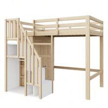Kids Bed Frames, Headboards & Footboards - Natural Wood + Wood + 90cm*200cm-2 - View 8