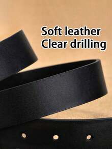 1 pieza Cinturón de Hombre de Moda en PU, Diseño Retro Simple con Hebilla Suave, Ajustable, Adecuado para la Vida Diaria de los Hombres en Otoño, Accesorios de Otoño, Halloween y Invierno, Adecuado para Adolescentes, Jóvenes, Hombres, Ocio, Exterior, Deportes, Vacaciones, Regalos de Graduación, Cumpleaños, Uso Diario - Multicolor - Ver 7