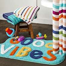 SKL Home by Saturday Knight Ltd. Alfombra Good Vibes, Color Verde Azulado(Alfombra, Good Vibes) - Multicolor - Ver 2