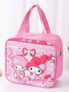 Sanrio Hello Kitty & Kuromi Insulated Lunch Bag, Cute Large Capacity Waterproof Lunch Tote Bag, Suitable For Women Office Use, Work/School/Christmas Gift - Multicolor - View 2